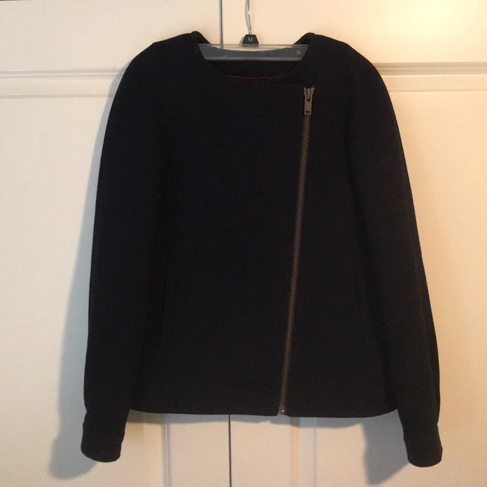 J. Crew Double Cloth wool bomber coat